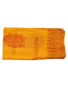 Tela de Altar de Meditación Om Ganesh India 100% Algodón 96.5x182.9cm