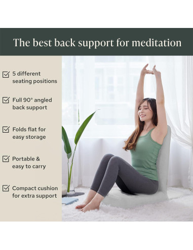 Silla de Meditación Plegable Mindful Modern - Ajustable y Cómoda