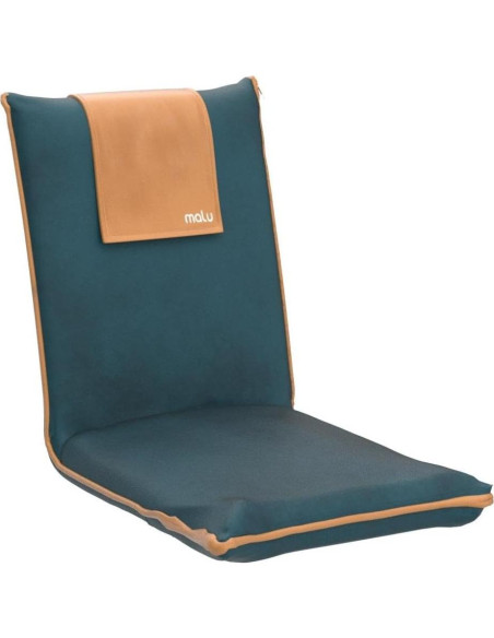 Silla de Suelo Malu Verde Bosque Plegable con Cojín Ajustable