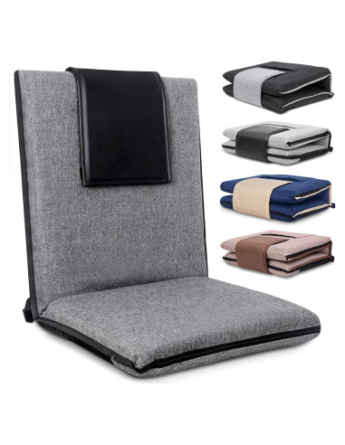 Silla de Suelo Plegable FASTMOMENT con Soporte Espalda 14 Posiciones