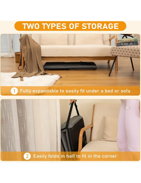 Silla de Suelo Plegable FASTMOMENT con Soporte Espalda 14 Posiciones