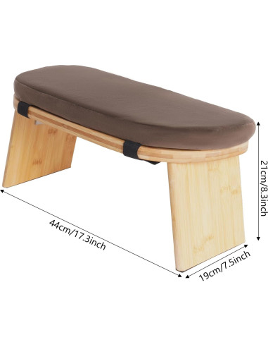 Banco de Meditación Plegable Beuioslyr con Cojín Ergonómico