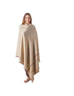 Chal de Meditación Om Shanti Crafts - Lana Vegana 243x122cm