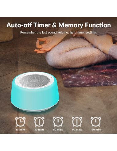 Máquina de Sonido Cuencos Cantores Tibetanos Kipcush K5-S - 11 Sonidos, Luz Nocturna, Temporizador