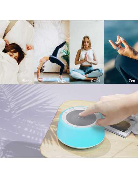 Máquina de Sonido Cuencos Cantores Tibetanos Kipcush K5-S - 11 Sonidos, Luz Nocturna, Temporizador