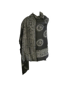 Chal de Oración Om Mantra Yoga 100% Algodón 114x178 cm