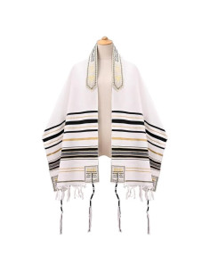 Chal de Oración Judío Tallit - Bufanda Religiosa 50x180cm