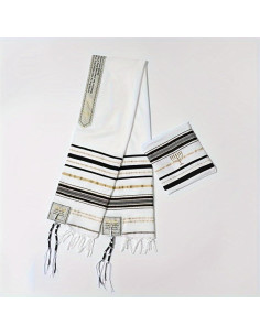 Chal de Oración Judío Tallit - Bufanda Religiosa 50x180cm 2