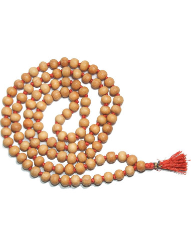 Collar de Oración Tulsi Mala 108+1 Cuentas Hecho a Mano