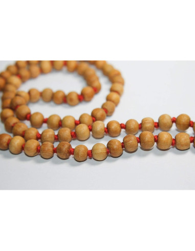 Collar de Oración Tulsi Mala 108+1 Cuentas Hecho a Mano