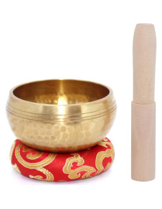 Tazón Cantor Tibetano Lgooiin 8.1 cm Hecho a Mano con Cojín 2