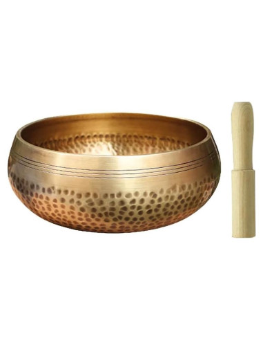 Cuenco Cantante Budista de Bronce 11 cm Hecho a Mano Feqsky