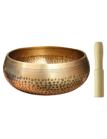 Cuenco Cantante Budista de Bronce 11 cm Hecho a Mano Feqsky