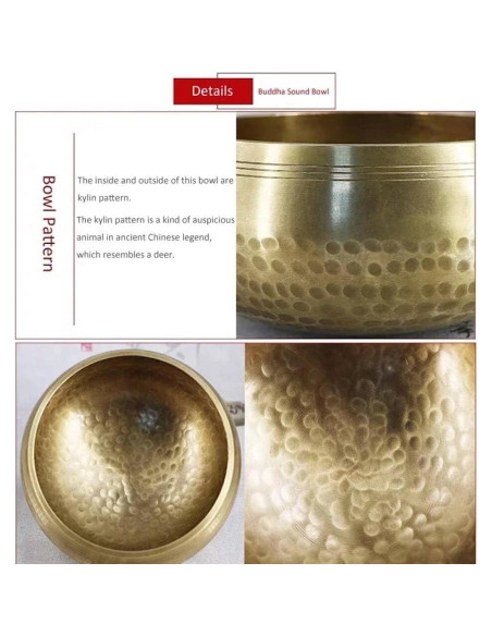 Cuenco Cantante Budista de Bronce 11 cm Hecho a Mano Feqsky