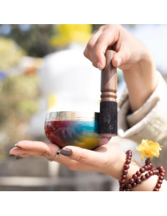 Juego de Cuencos Tibetanos Himalayan Bazaar - 7 Chakras Multicolor 2