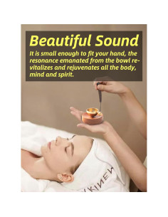 Juego de Cuencos Cantores Tibetanos iwooHome 66mm Latón 2