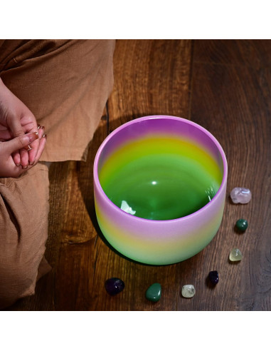 Cuenco de Cuarzo Cristal Mate 20.32cm Nota B CVNC