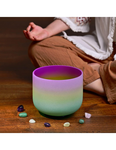 Cuenco de Cuarzo Cristal Mate 20.32cm Nota B CVNC