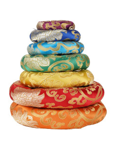 Almohadilla de Meditación de Seda Hihealer Multicolor 20-20 cm