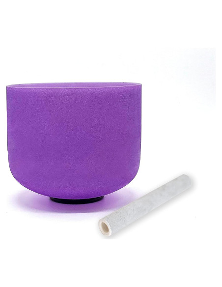 Cuenco Cantante de Cuarzo Morado TAIFENG 20.32 cm Cuenco Cantante de Cuarzo Morado TAIFENG 20.32 cm