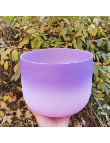 Tazón Cantante de Cuarzo KVKA 20 cm Nota B Chakra Corona