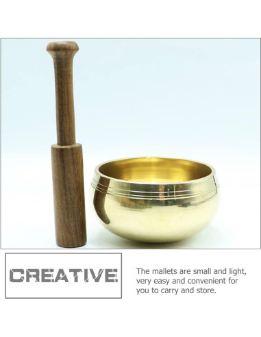 Mazo de Cuenco Cantante de Madera COHEALI - 2 Piezas