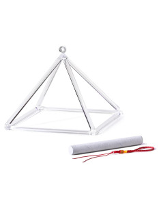 Pirámide Cantante de Cristal CVNC 20.32 cm para Meditación