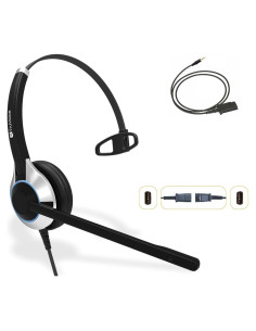 Auricular TruVoice HD-500 con Micrófono y Cancelación de Ruido