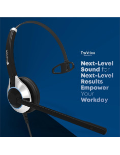 Auricular TruVoice HD-500 con Micrófono y Cancelación de Ruido 2