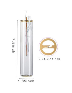 Soporte de Incienso de Vidrio OEAYA Redondo 19.8 cm Antideslizante 2
