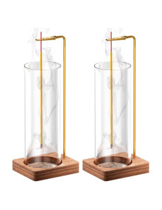 Soporte de Incienso HzTinT Cilíndrico de Madera con Recogedor