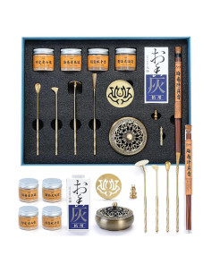Kit de Incienso de 13 Piezas RELCHANE con Quemador de Cobre