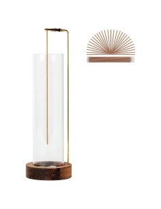 Soporte de Incienso GARMOLY con 30 Varitas y Recogedor de Vidrio