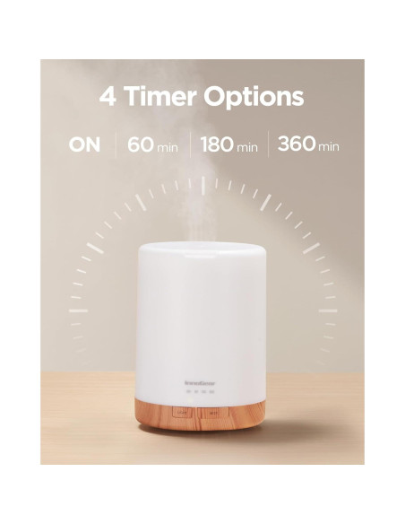 Difusor de Aceite Esencial InnoGear 300ml Aromaterapia Amarillo