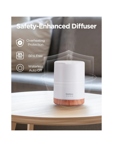 Difusor de Aceite Esencial InnoGear 300ml Aromaterapia Amarillo