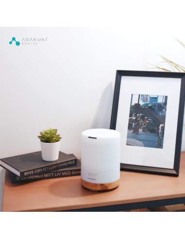 Difusor de Aceite Esencial ASAKUKI 300ml Humidificador 5-en-1