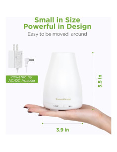 Difusor de Aceite Esencial InnoGear MT-039, 100ml, Blanco 2