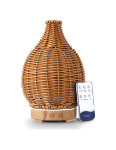 Difusor de Aceite Esencial SENMUL 100mL Ratán Control Remoto