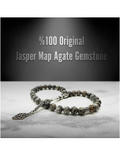 Tasbih de Ágata Mapa 8mm Hecho a Mano - 33 Cuentas Islámicas 2