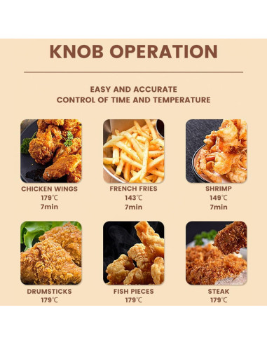 Freidora eléctrica Vexon 5L 1800W 3 cestas acero inoxidable