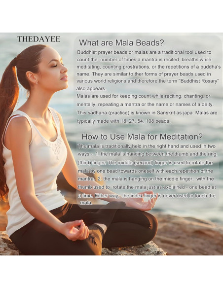 Pulsera de Oración Mala 108 Cuentas 6mm Roca de Lava Negra Pulsera de Oración Mala 108 Cuentas 6mm Roca de Lava Negra