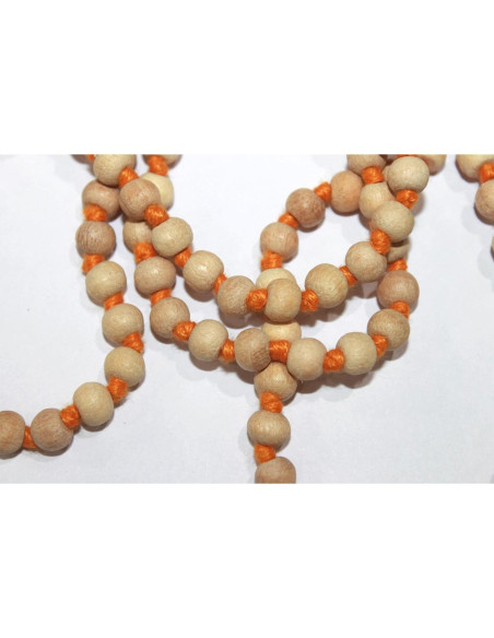Collar de Oración Tulsi Jaap Mala 108 Cuentas para Meditación