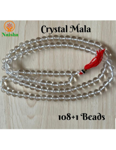 Collar Mala de Sphatik NAISHA 108 Cuentas para Meditación 2