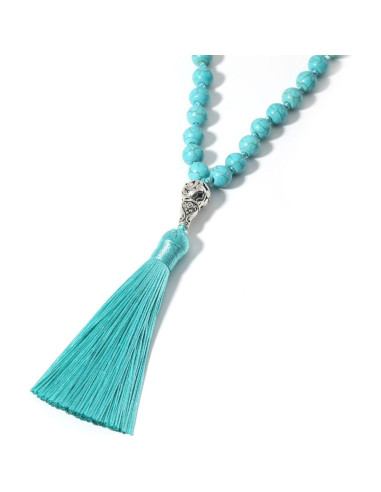 Collar de Cuentas Mala COLORFUL BLING 8MM Piedra Natural