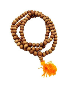Collar Japa Mala de Sándalo Tibetano 108 Cuentas 8mm - Hecho a Mano 2