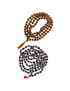 Mala Rudraksha y Kamal Gatta NAISHA - 108+1 cuentas, 30g