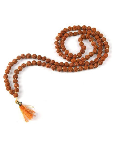 Mala Rudraksh 5 Caras Beads Hub - Semillas del Himalaya