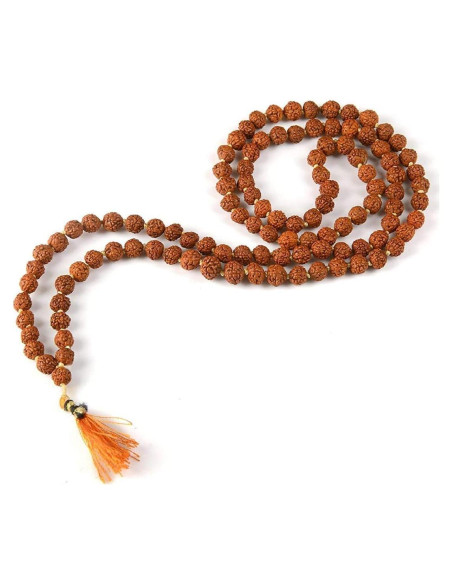 Mala Rudraksh 5 Caras Beads Hub - Semillas del Himalaya