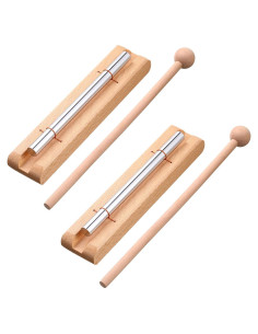 Chimes de Mano Yeshone para Meditación y Aula - Color Madera