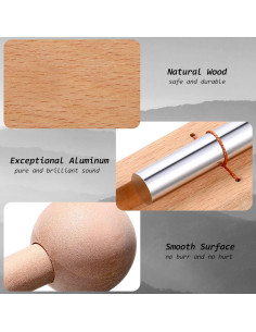 Chimes de Mano Yeshone para Meditación y Aula - Color Madera 2